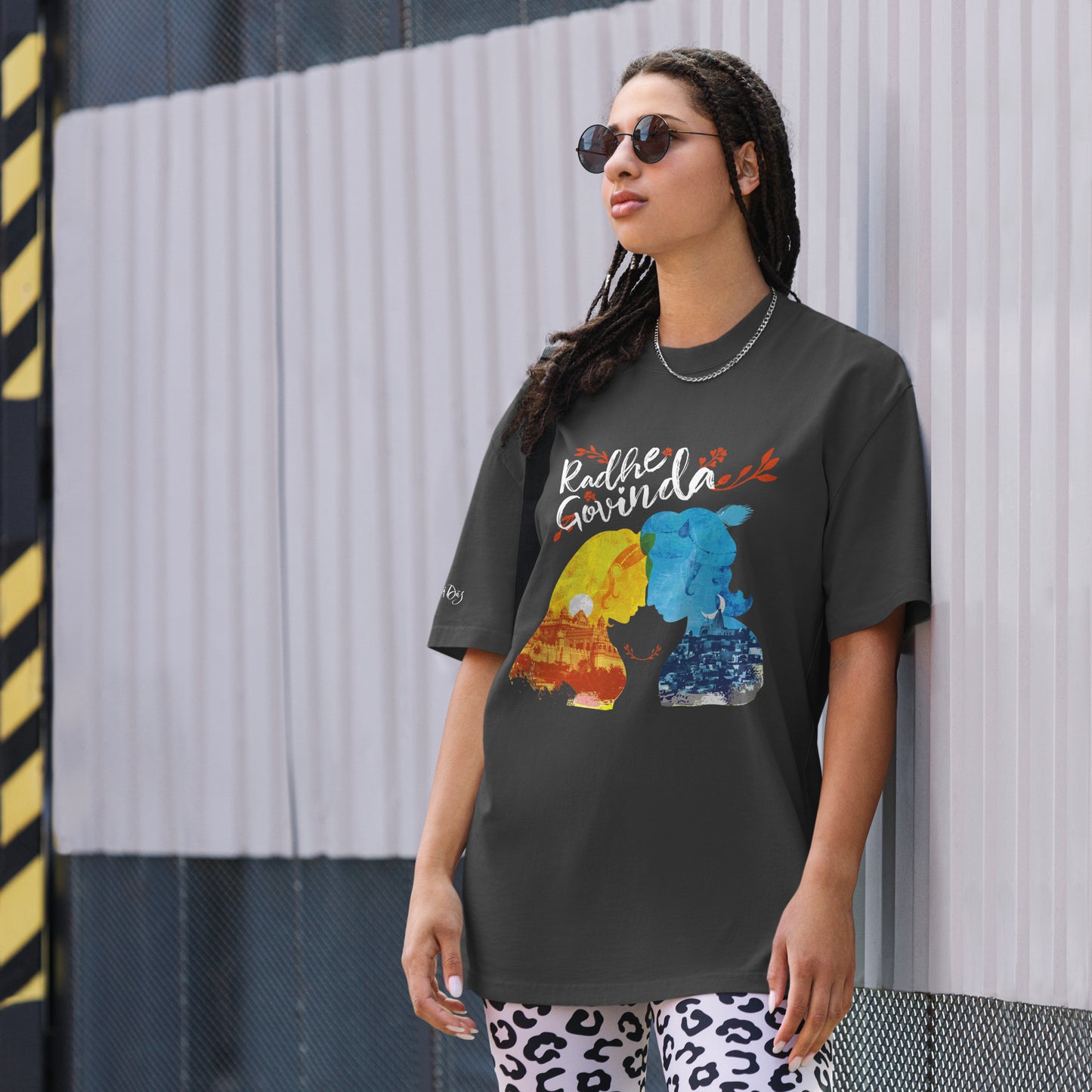 Radhe Govinda | Oversized Faded T-Shirt