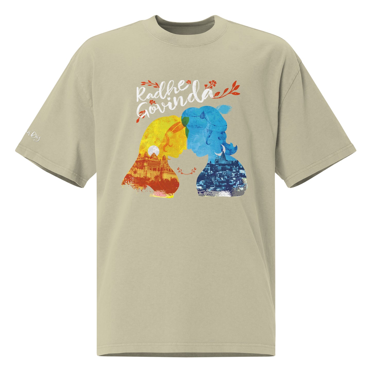 Radhe Govinda | Oversized Faded T-Shirt